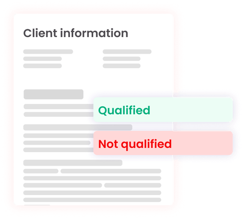 Client Screening & Lead Qualification